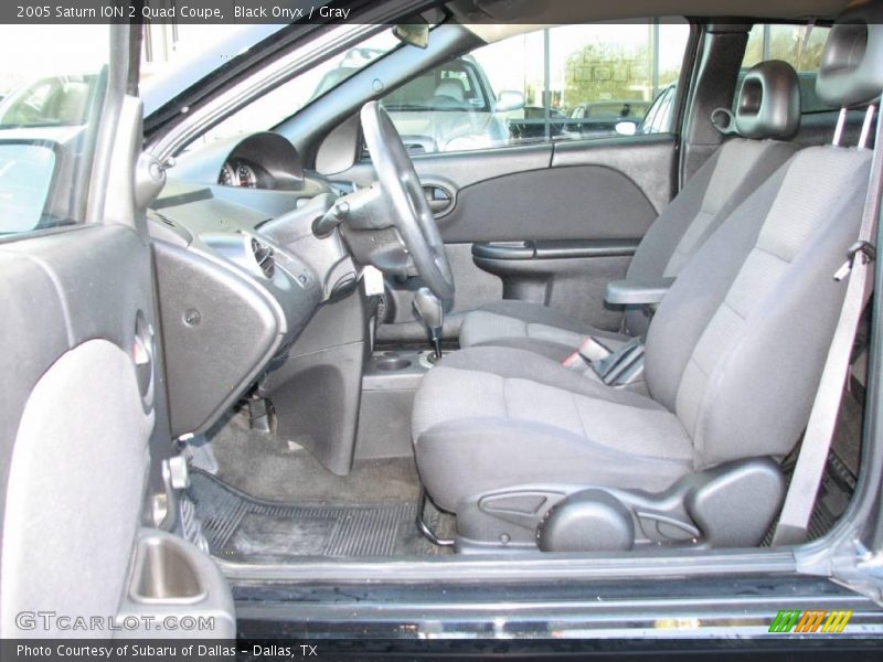 Black Onyx / Gray 2005 Saturn ION 2 Quad Coupe