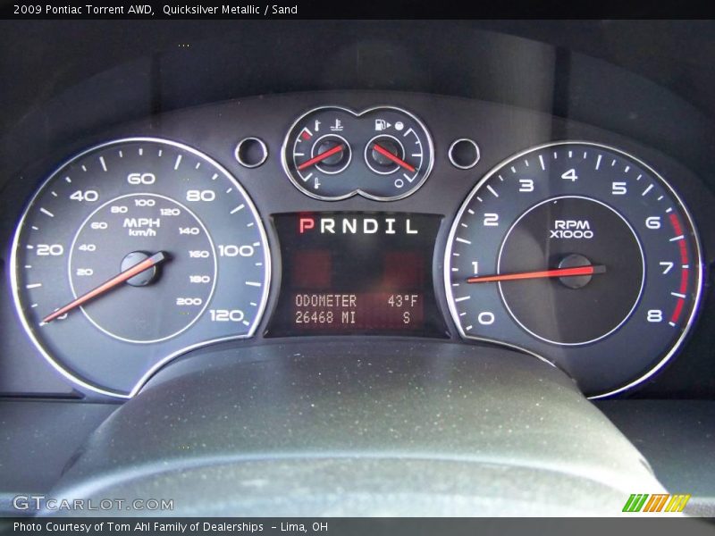Quicksilver Metallic / Sand 2009 Pontiac Torrent AWD