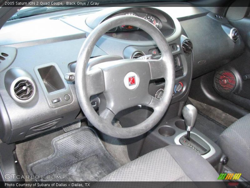 Black Onyx / Gray 2005 Saturn ION 2 Quad Coupe