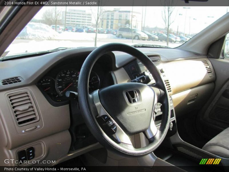 Sandstone Metallic / Saddle 2004 Honda Pilot EX 4WD