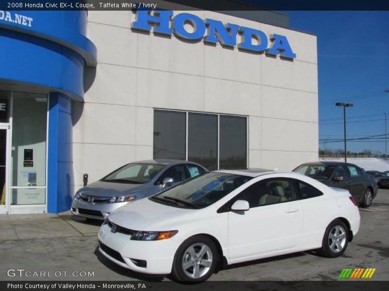 Taffeta White / Ivory 2008 Honda Civic EX-L Coupe