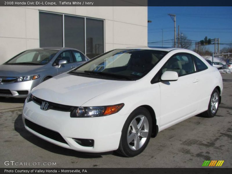 Taffeta White / Ivory 2008 Honda Civic EX-L Coupe