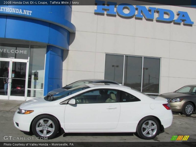 Taffeta White / Ivory 2008 Honda Civic EX-L Coupe