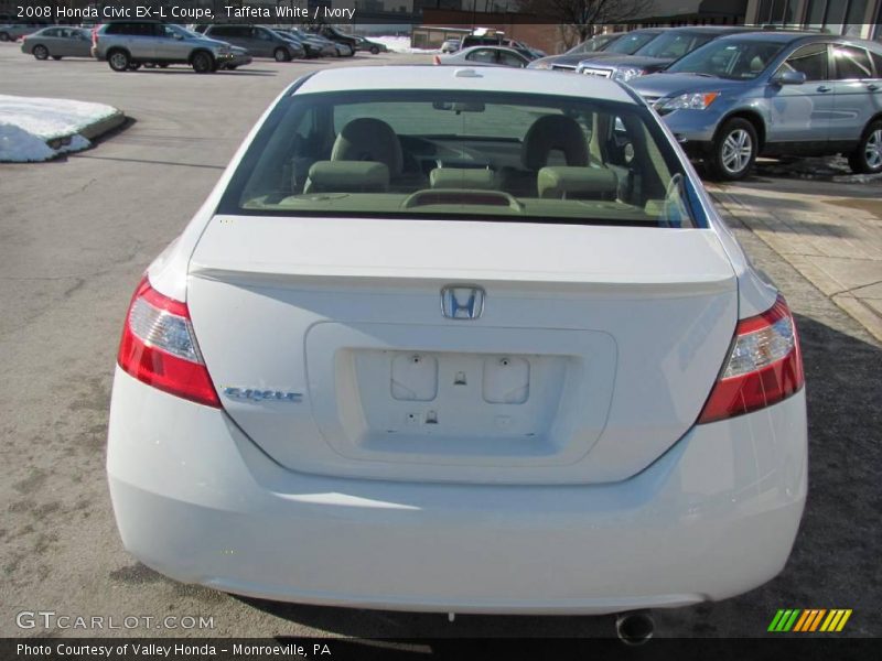 Taffeta White / Ivory 2008 Honda Civic EX-L Coupe