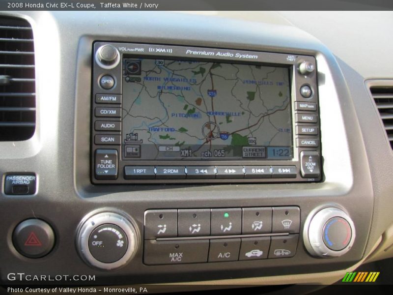 Taffeta White / Ivory 2008 Honda Civic EX-L Coupe