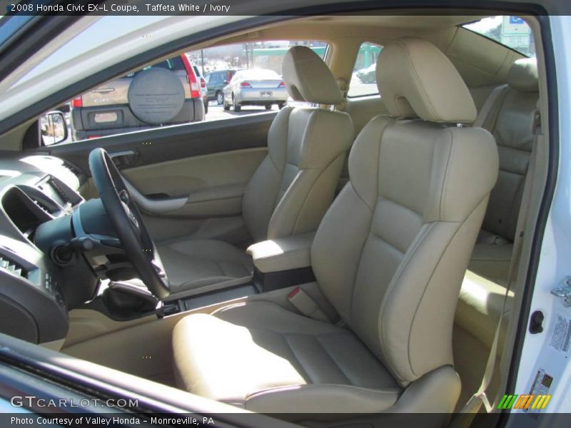 Taffeta White / Ivory 2008 Honda Civic EX-L Coupe