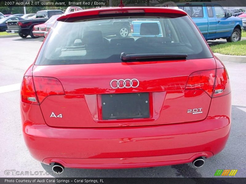 Brilliant Red / Ebony 2007 Audi A4 2.0T quattro Avant