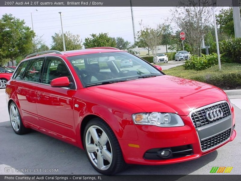 Brilliant Red / Ebony 2007 Audi A4 2.0T quattro Avant