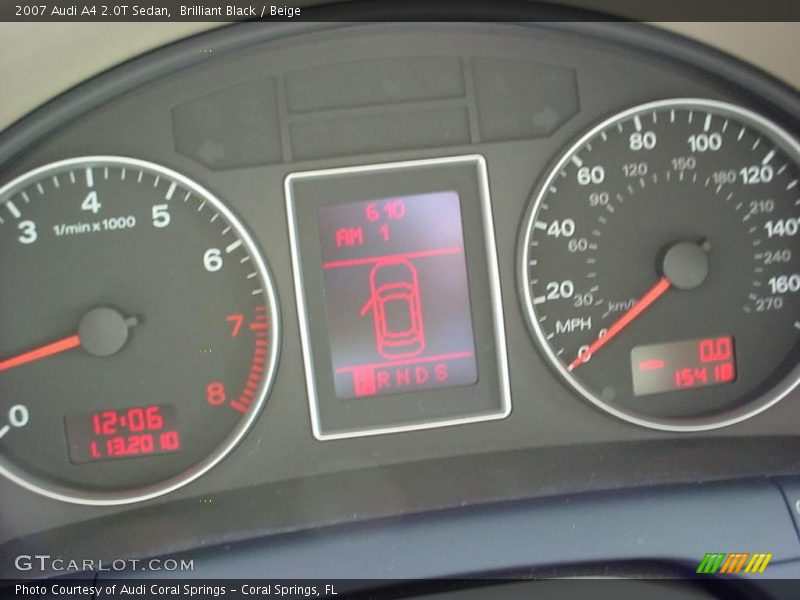 Brilliant Black / Beige 2007 Audi A4 2.0T Sedan