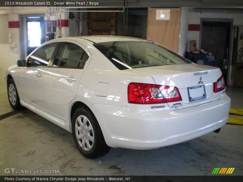 Dover White Pearl / Beige 2010 Mitsubishi Galant ES