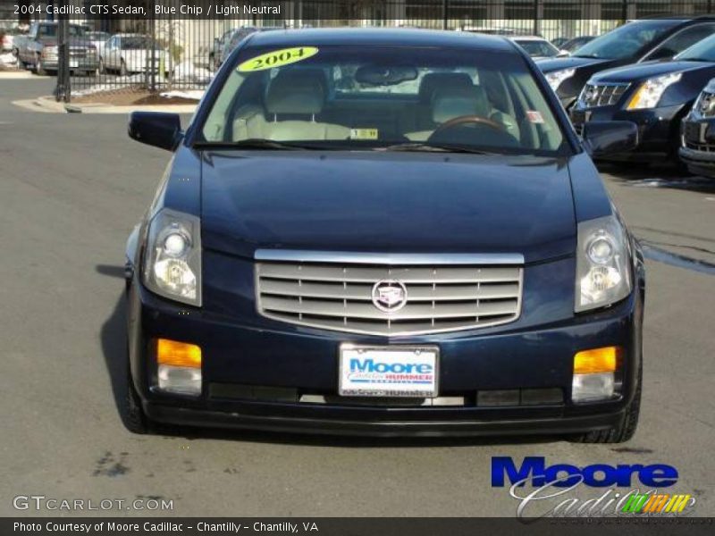 Blue Chip / Light Neutral 2004 Cadillac CTS Sedan