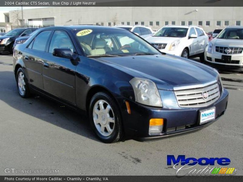 Blue Chip / Light Neutral 2004 Cadillac CTS Sedan