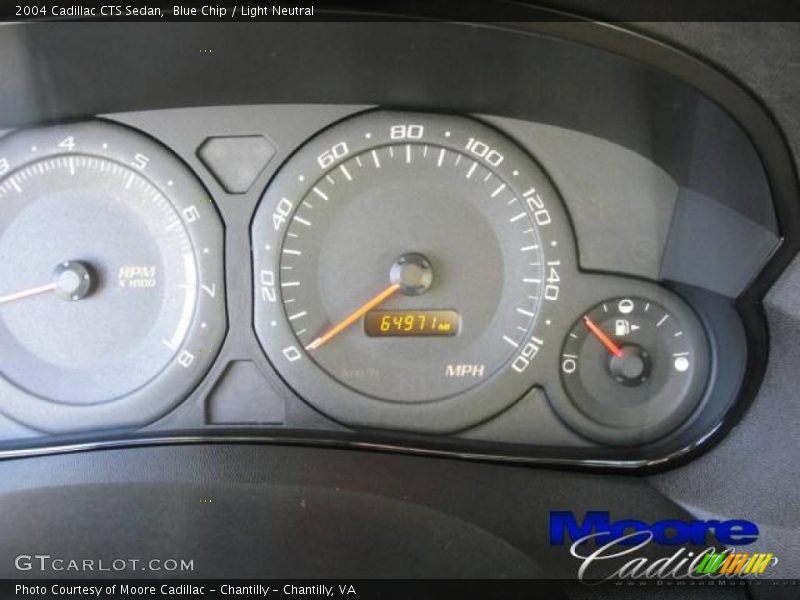 Blue Chip / Light Neutral 2004 Cadillac CTS Sedan