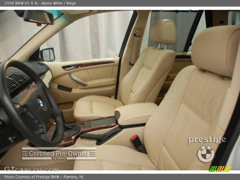 Alpine White / Beige 2006 BMW X5 4.4i
