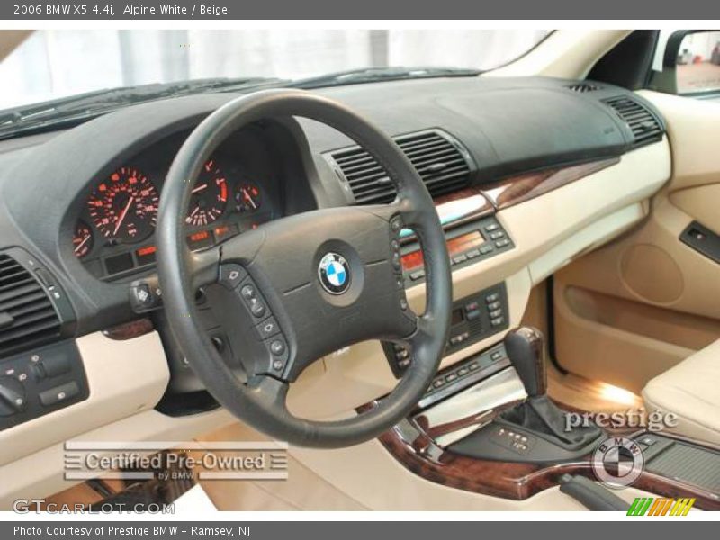 Alpine White / Beige 2006 BMW X5 4.4i