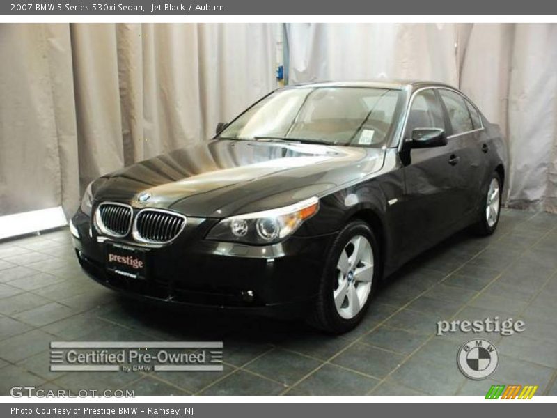 Jet Black / Auburn 2007 BMW 5 Series 530xi Sedan