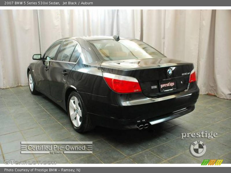 Jet Black / Auburn 2007 BMW 5 Series 530xi Sedan
