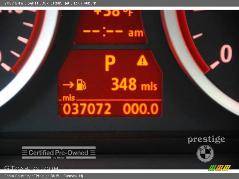 Jet Black / Auburn 2007 BMW 5 Series 530xi Sedan