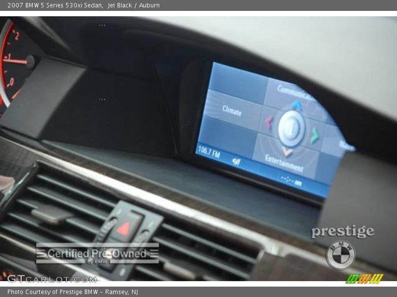 Jet Black / Auburn 2007 BMW 5 Series 530xi Sedan