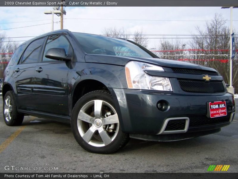 Cyber Gray Metallic / Ebony 2009 Chevrolet Equinox Sport AWD