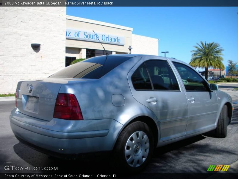 Reflex Silver Metallic / Black 2003 Volkswagen Jetta GL Sedan