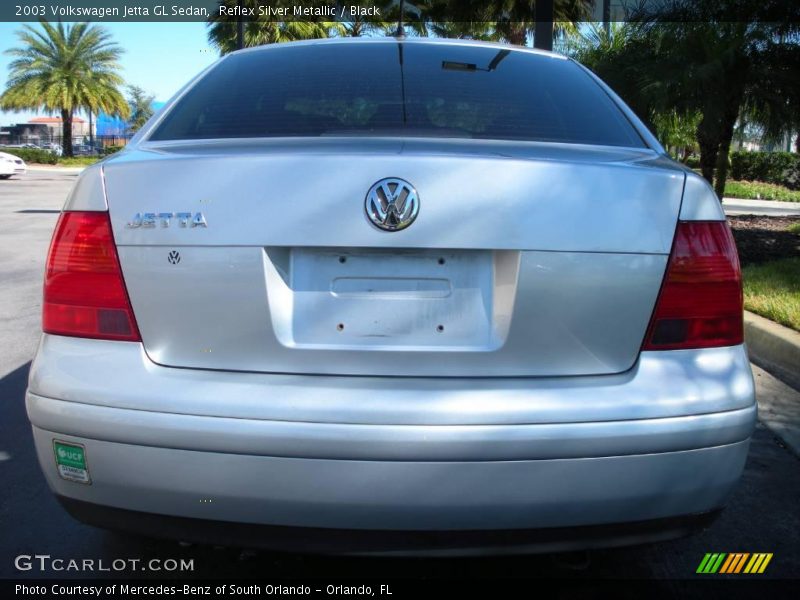 Reflex Silver Metallic / Black 2003 Volkswagen Jetta GL Sedan