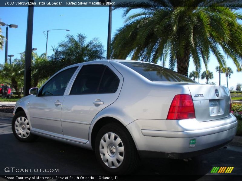 Reflex Silver Metallic / Black 2003 Volkswagen Jetta GL Sedan