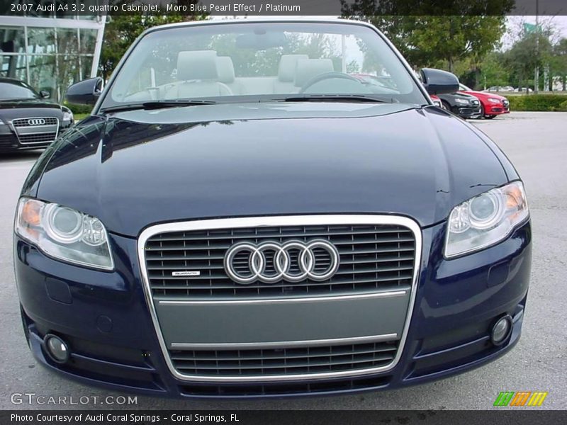 Moro Blue Pearl Effect / Platinum 2007 Audi A4 3.2 quattro Cabriolet