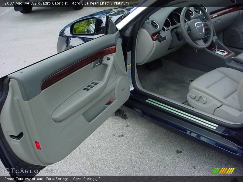 Moro Blue Pearl Effect / Platinum 2007 Audi A4 3.2 quattro Cabriolet
