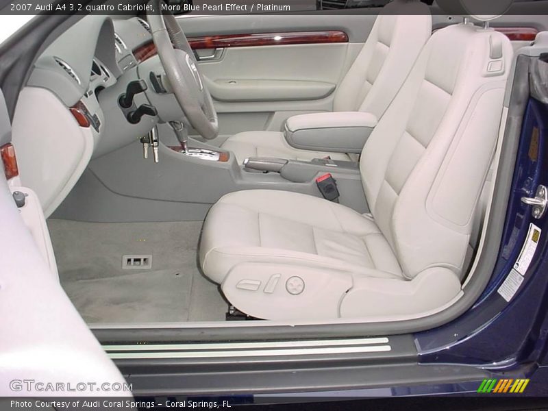 Moro Blue Pearl Effect / Platinum 2007 Audi A4 3.2 quattro Cabriolet