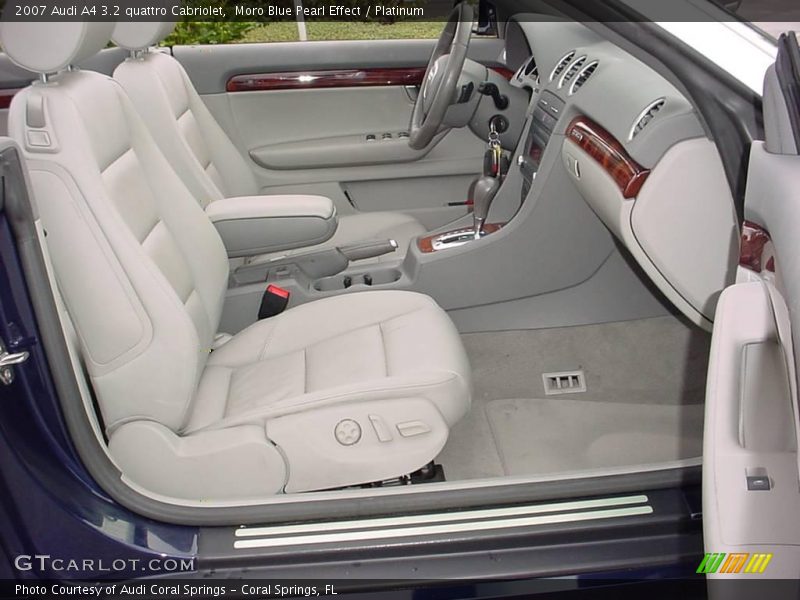 Moro Blue Pearl Effect / Platinum 2007 Audi A4 3.2 quattro Cabriolet