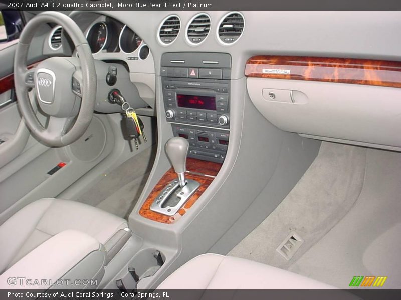 Moro Blue Pearl Effect / Platinum 2007 Audi A4 3.2 quattro Cabriolet