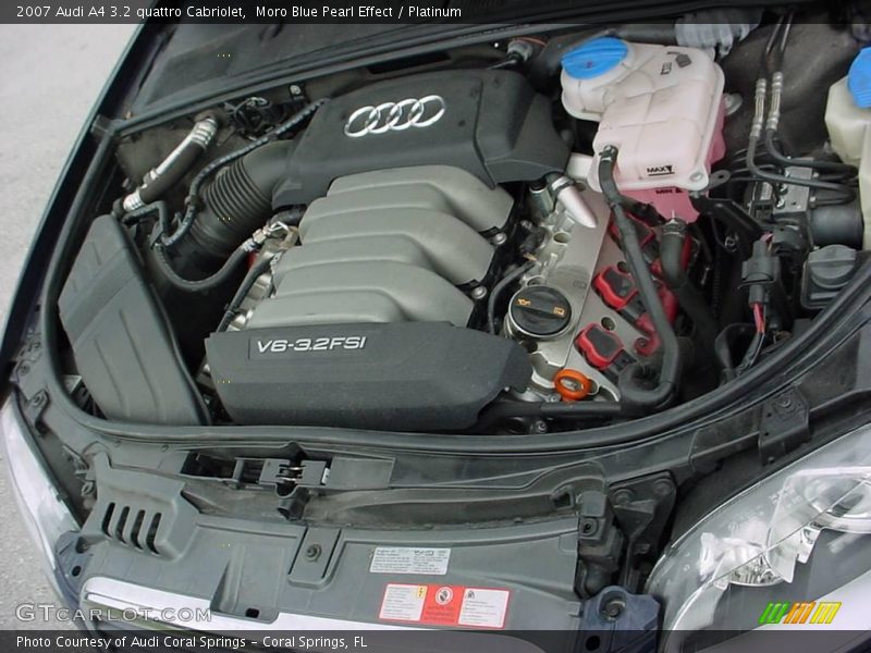 Moro Blue Pearl Effect / Platinum 2007 Audi A4 3.2 quattro Cabriolet