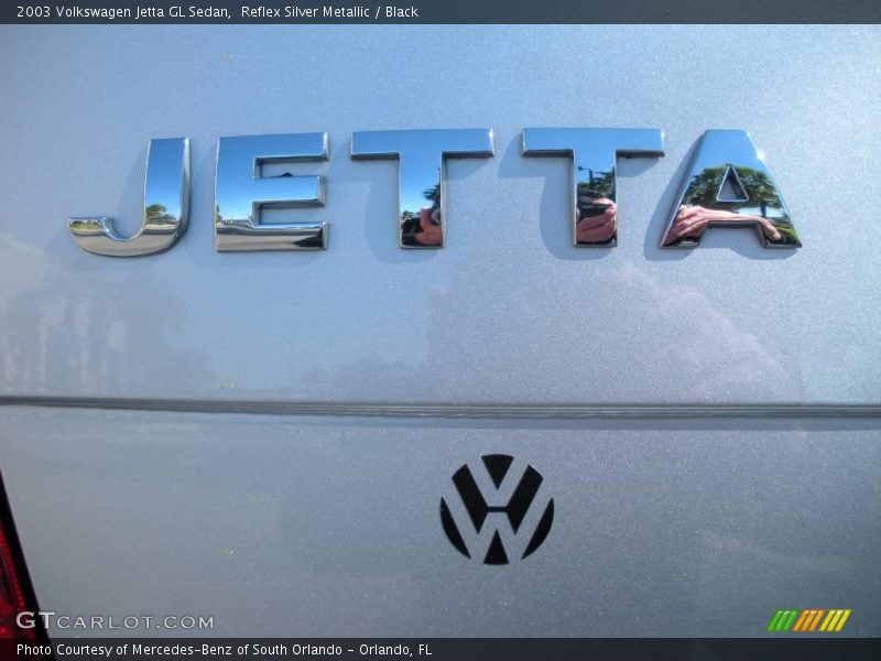 Reflex Silver Metallic / Black 2003 Volkswagen Jetta GL Sedan