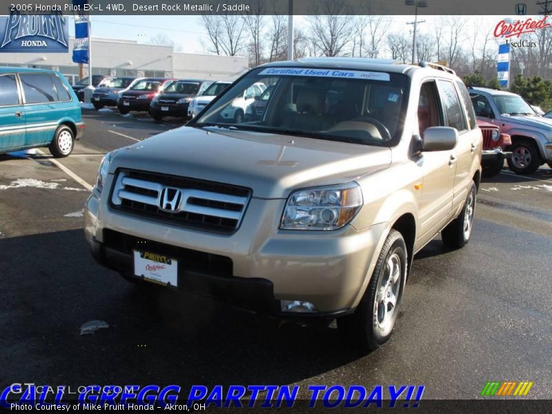 Desert Rock Metallic / Saddle 2006 Honda Pilot EX-L 4WD