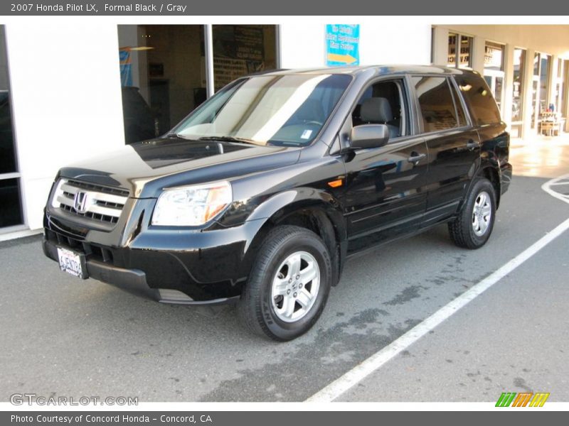 Formal Black / Gray 2007 Honda Pilot LX