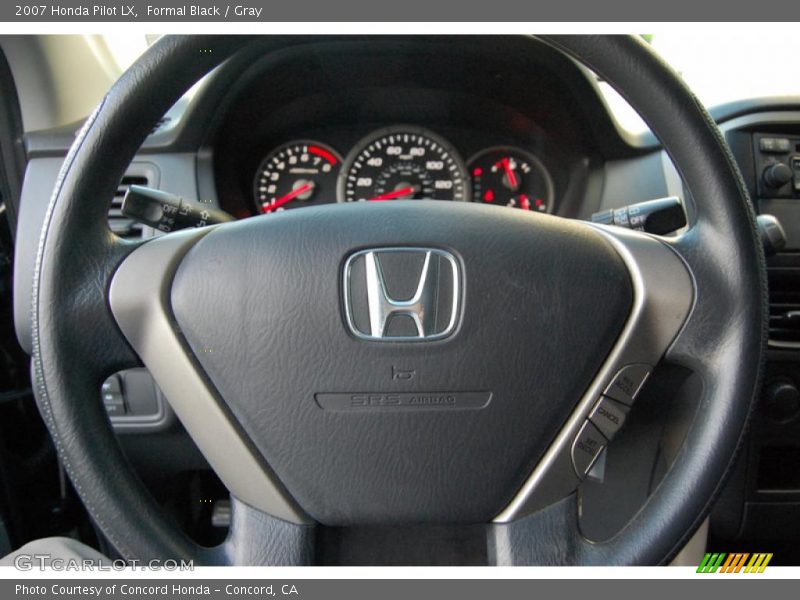 Formal Black / Gray 2007 Honda Pilot LX