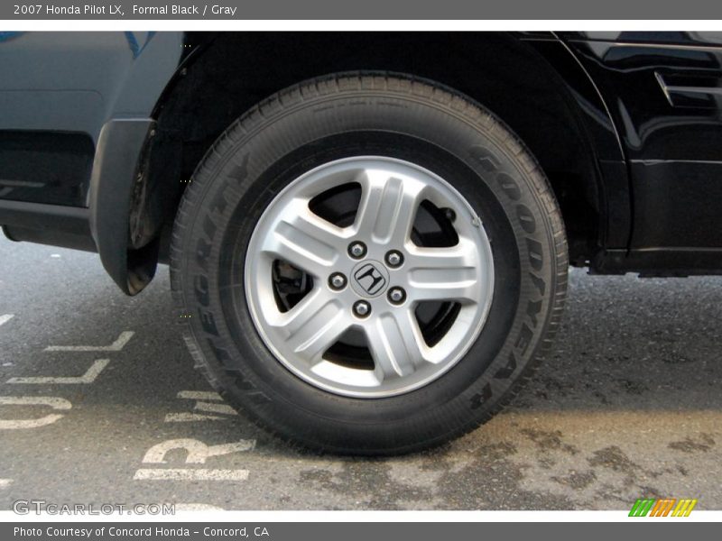 Formal Black / Gray 2007 Honda Pilot LX