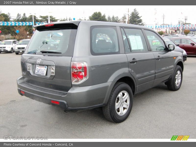 Nimbus Gray Metallic / Gray 2007 Honda Pilot LX