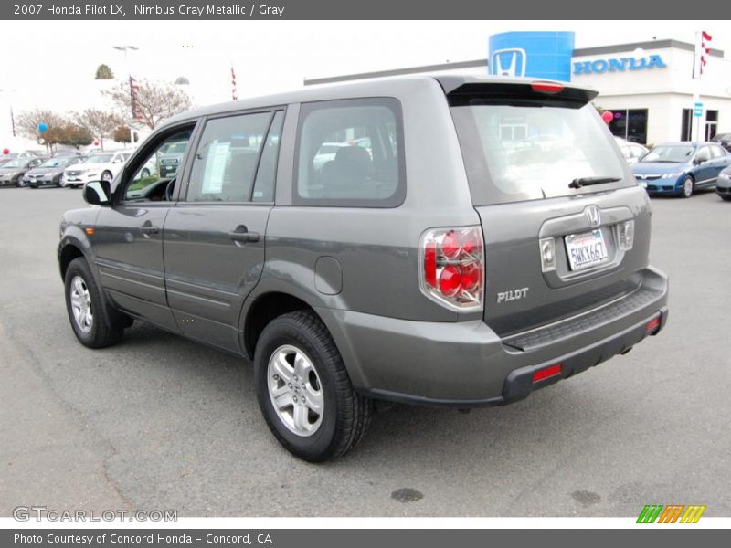 Nimbus Gray Metallic / Gray 2007 Honda Pilot LX