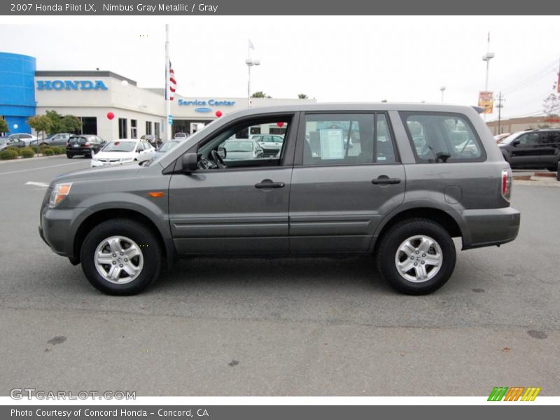 Nimbus Gray Metallic / Gray 2007 Honda Pilot LX