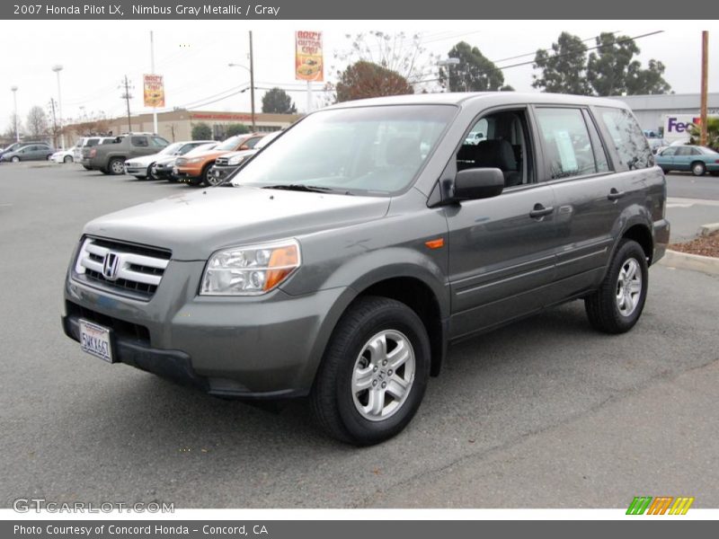 Nimbus Gray Metallic / Gray 2007 Honda Pilot LX