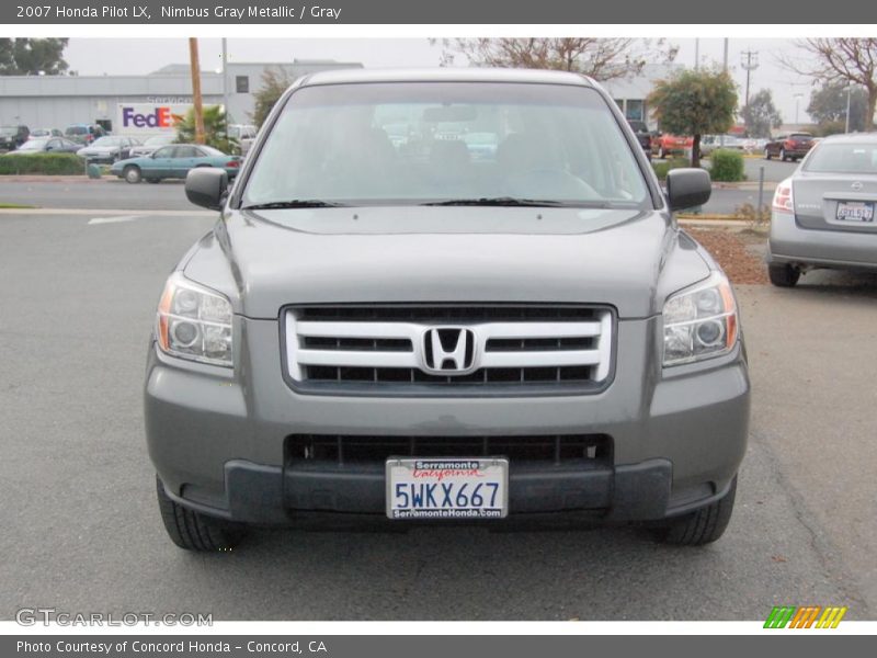 Nimbus Gray Metallic / Gray 2007 Honda Pilot LX