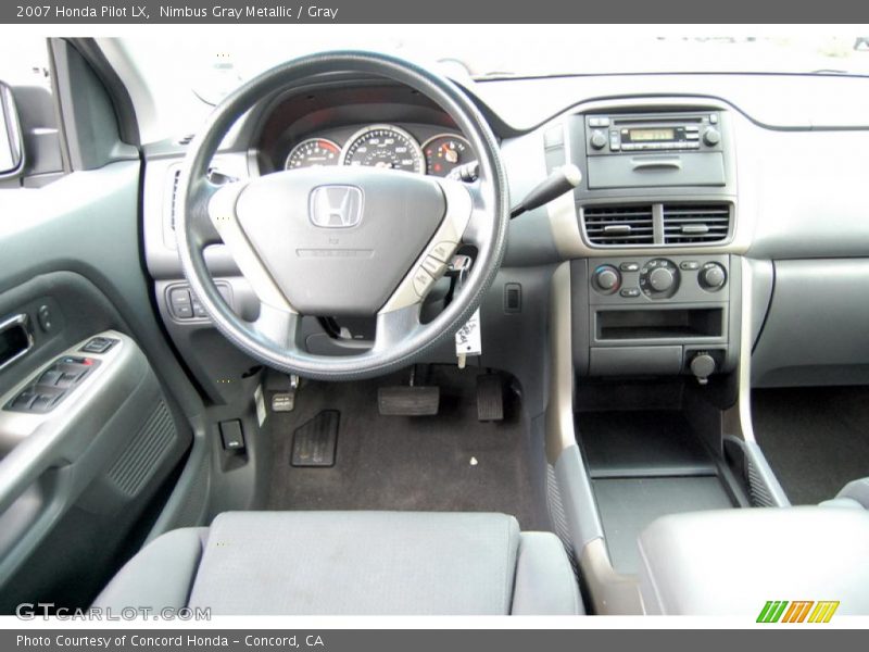 Nimbus Gray Metallic / Gray 2007 Honda Pilot LX