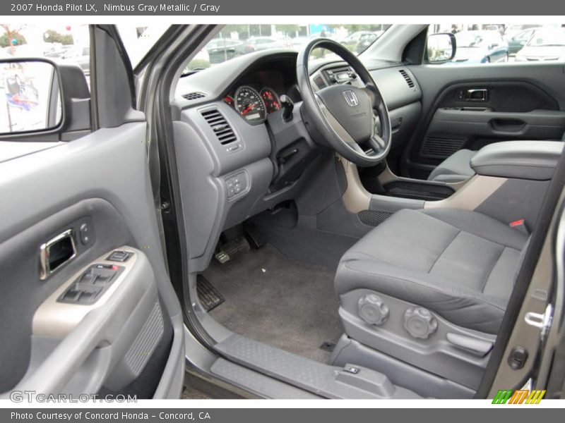 Nimbus Gray Metallic / Gray 2007 Honda Pilot LX