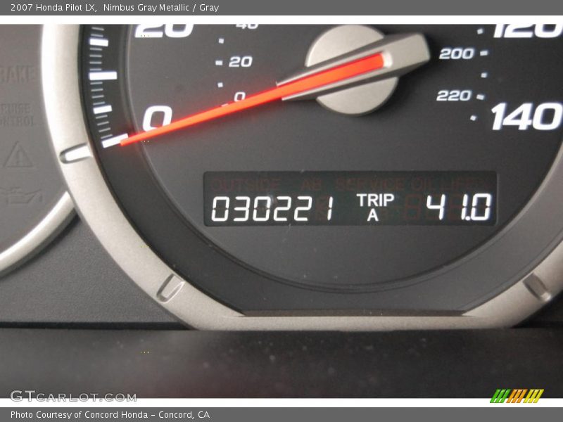 Nimbus Gray Metallic / Gray 2007 Honda Pilot LX