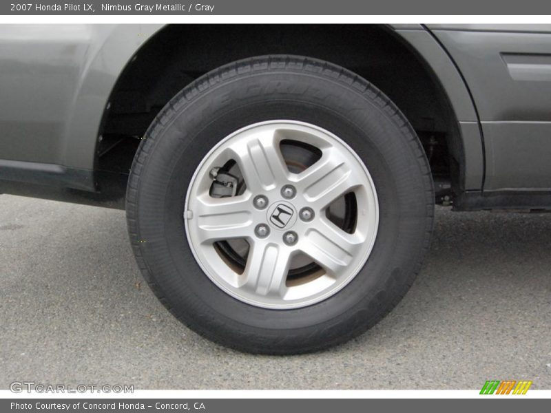 Nimbus Gray Metallic / Gray 2007 Honda Pilot LX