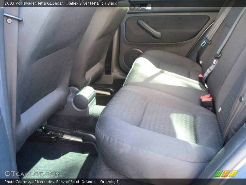 Reflex Silver Metallic / Black 2003 Volkswagen Jetta GL Sedan