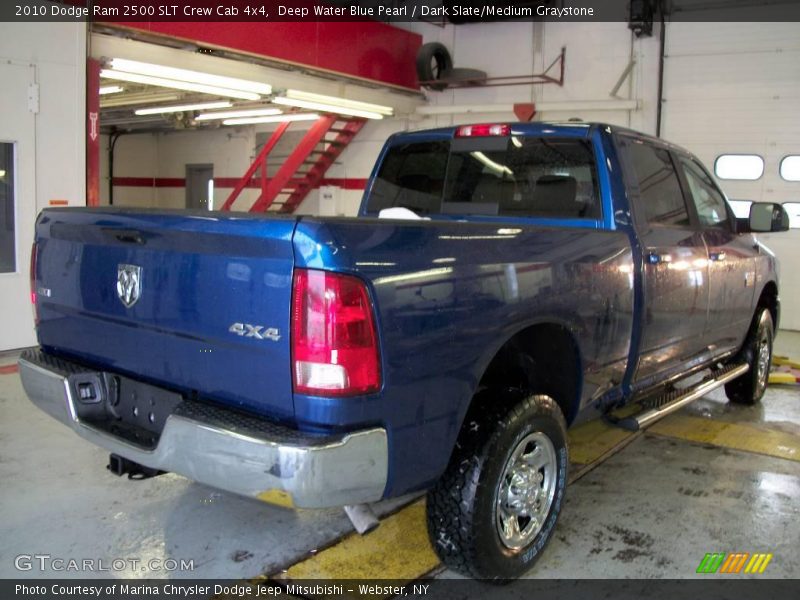 Deep Water Blue Pearl / Dark Slate/Medium Graystone 2010 Dodge Ram 2500 SLT Crew Cab 4x4
