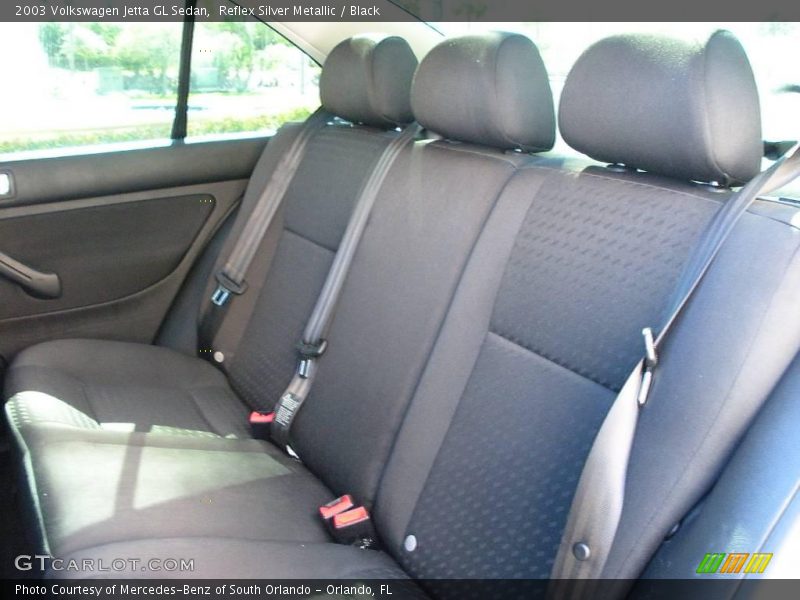 Reflex Silver Metallic / Black 2003 Volkswagen Jetta GL Sedan